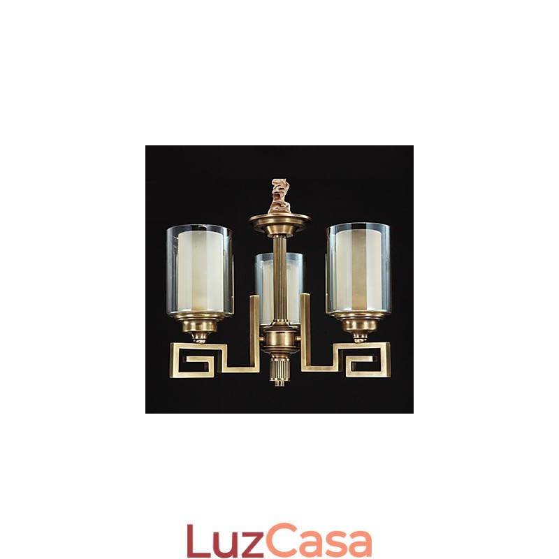 Lâmpada de estilo chinês Lâmpada de cobre Lâmpada de cobre