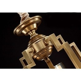 Lâmpada de estilo chinês Lâmpada de cobre Lâmpada de cobre