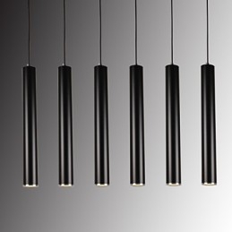 Luminárias pendentes modernas contemporâneas de metal