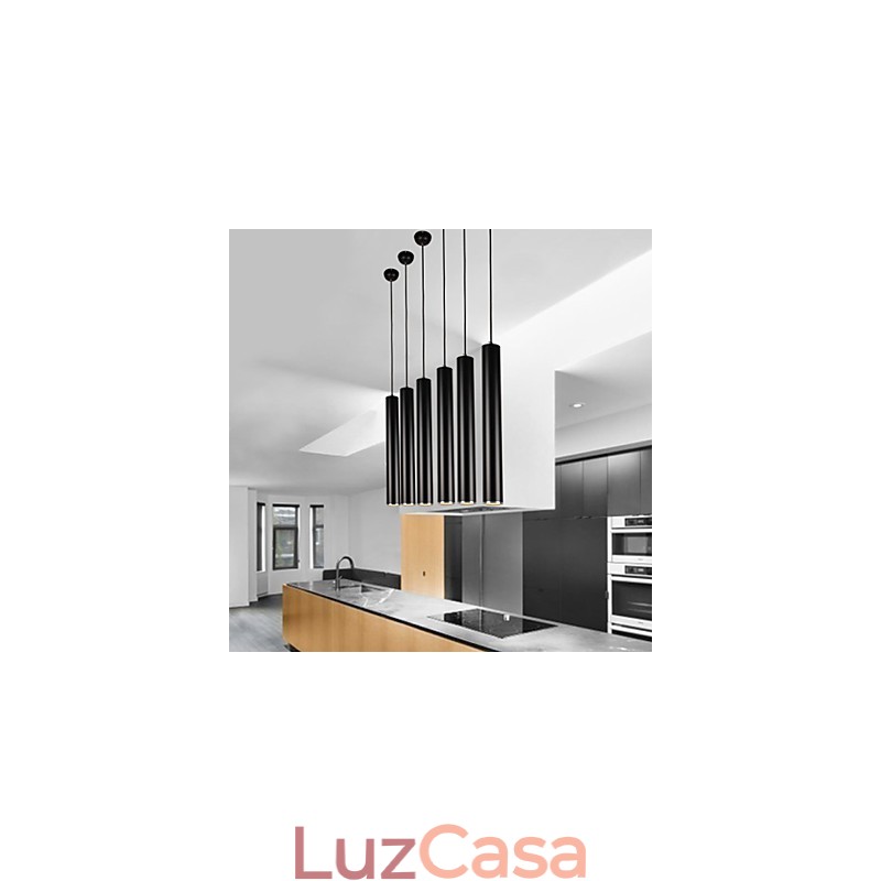 Luminárias pendentes modernas contemporâneas de metal