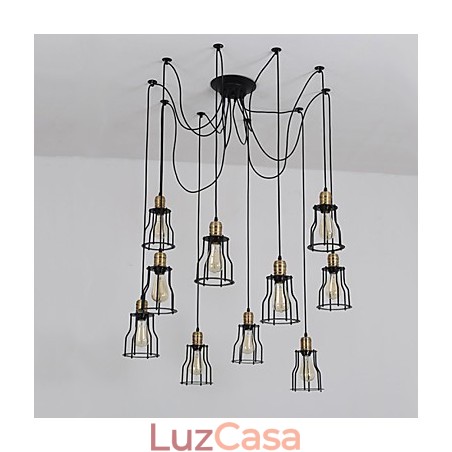 Vintage Edison Múltiplo Ajustável DIY Lâmpada de Teto Luz Pingente Iluminação Lustre Moderno Chique Industrial Jantar Vintage Edison Múltiplo Ajustável DIY Lâmpada de Teto Luz Pingente Iluminação Lustre Moderno Chique Industrial Jantar