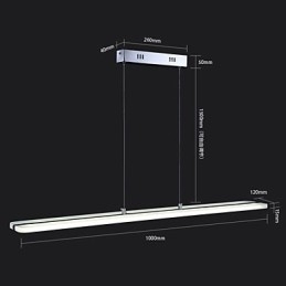 Luminárias de lustre pendente de acrílico com