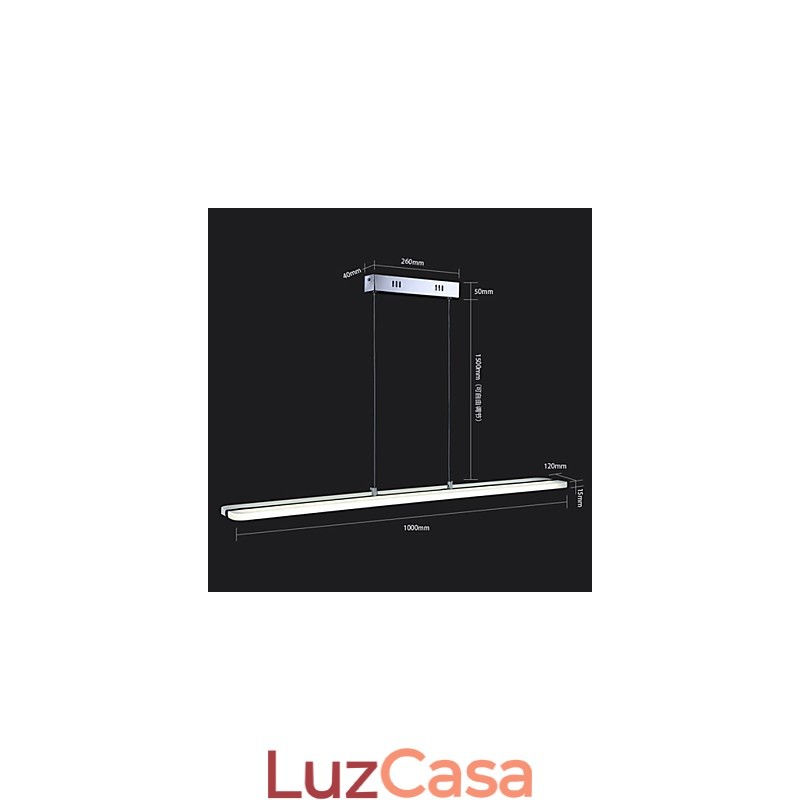 Luminárias de lustre pendente de acrílico com