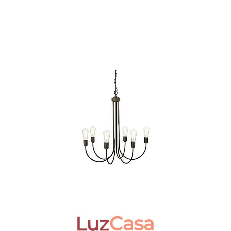 Lustre de metal com pintura country