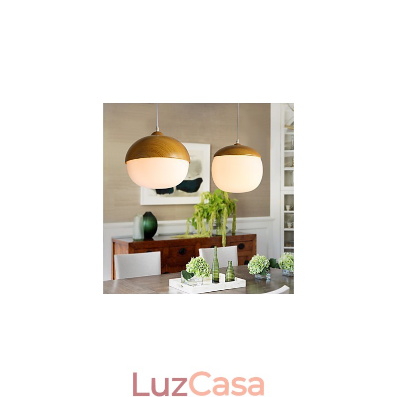 Nordic Contraído Cogumelo Criativo Nozes Única Cabeça Lustre de Vidro Lâmpada Luz