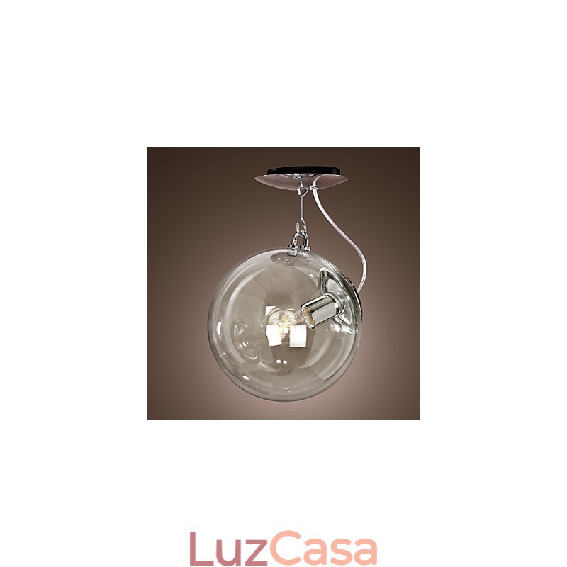 Luminária pendente anodizada estilo globo moderno e contemporâneo