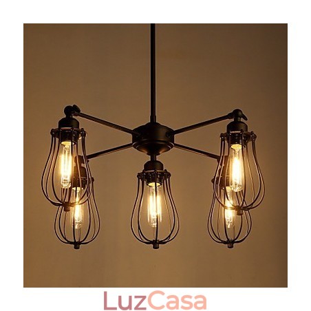 Luzes Pendentes Tradicionais Clássico Rústico Lodge Retro Metal 5 Luzes Luzes Pendentes Tradicionais Clássico Rústico Lodge Retro Metal 5 Luzes