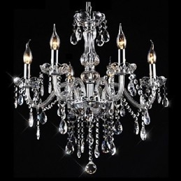 Lustre de cristal galvanizado vintage clássico tradicional