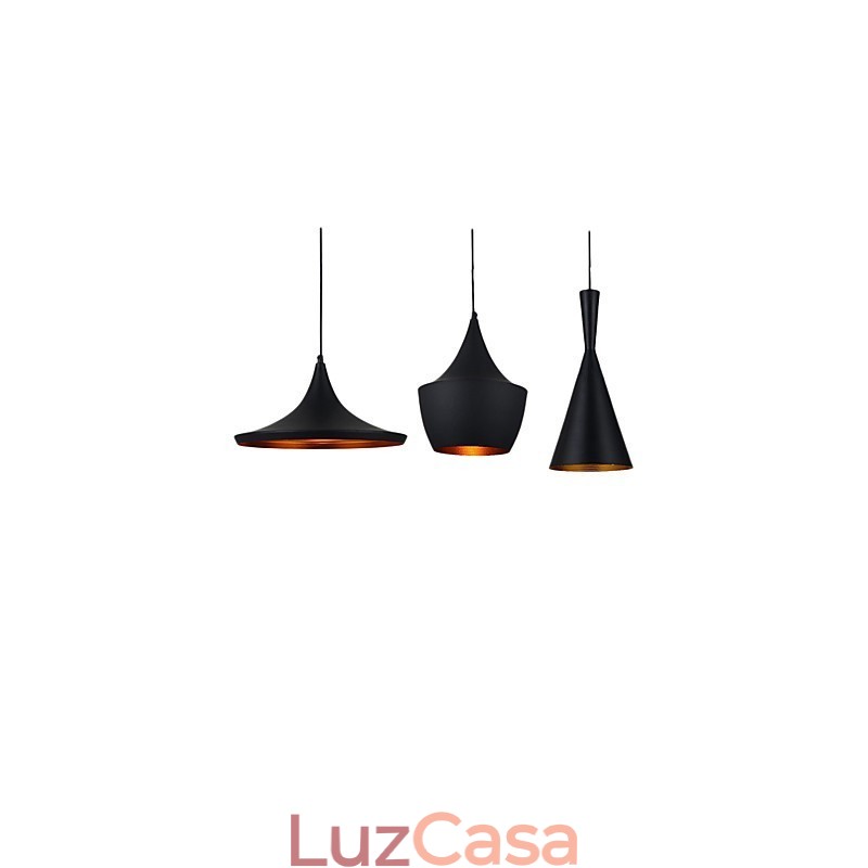 Mini Estilo Pintura Metal Pendente Luz