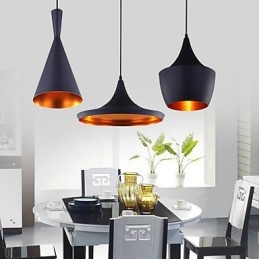 Mini Estilo Pintura Metal Pendente Luz