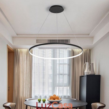 Luminária pendente regulável de 80 cm de diâmetro com design moderno Luminária pendente regulável de 80 cm de diâmetro com design moderno