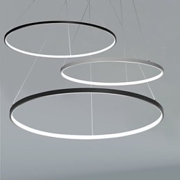 Luminária pendente regulável de 80 cm de diâmetro com design moderno