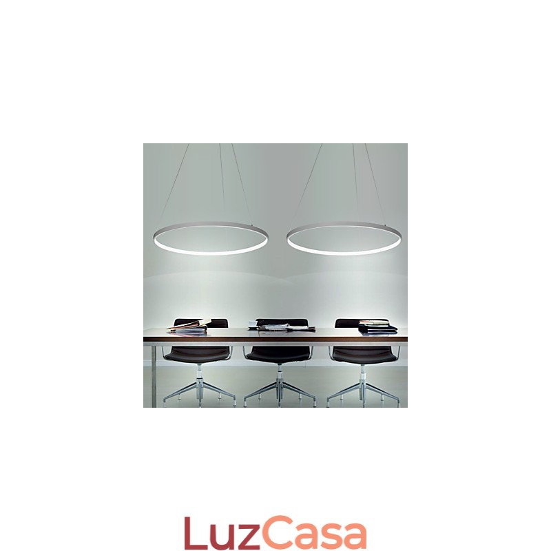 Luminária pendente regulável de 80 cm de diâmetro com design moderno