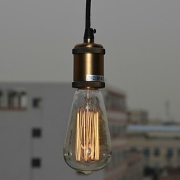 Luminária pendente galvanizada estilo vintage clássico tradicional mini