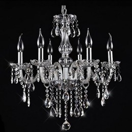 Lustre de cristal galvanizado vintage clássico tradicional