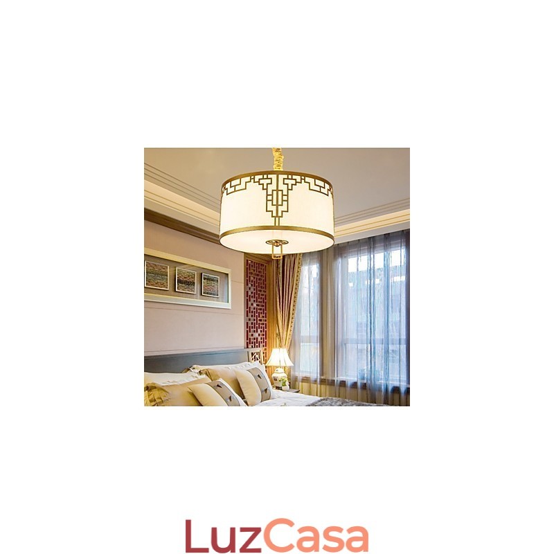 Iluminação suspensa estilo chinês simplicidade moderna