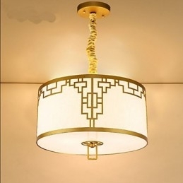 Iluminação suspensa estilo chinês simplicidade moderna