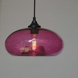 Pendente Característico Moderno 1 Luz Com Sombra Transparente