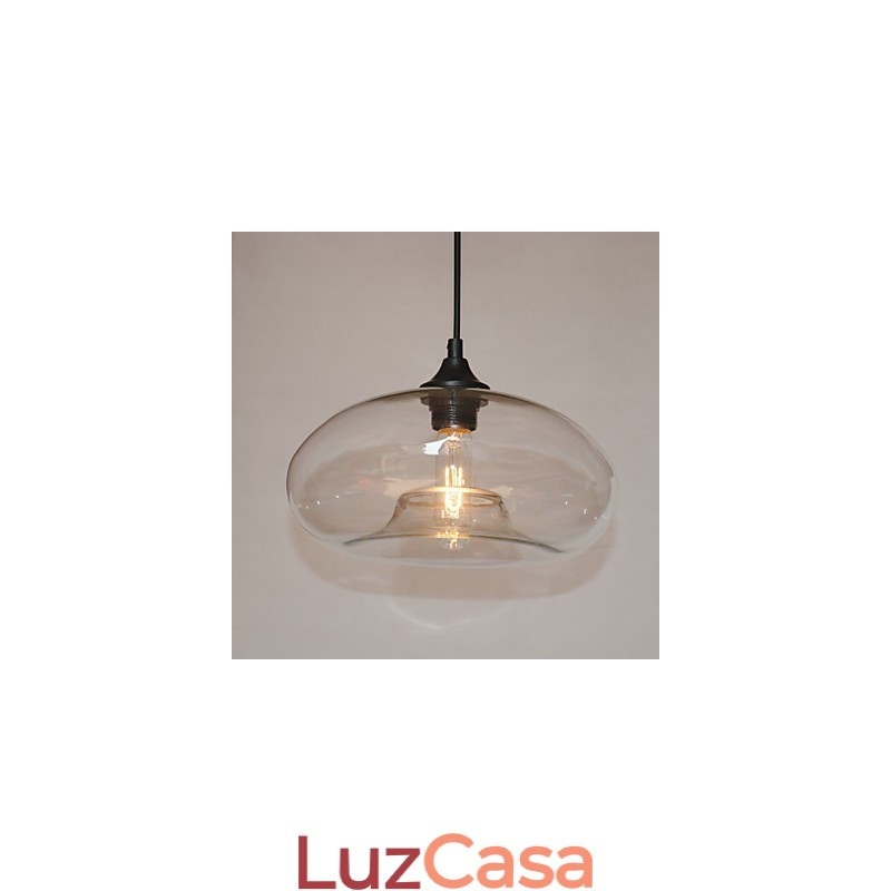 Pendente Característico Moderno 1 Luz Com Sombra Transparente