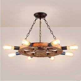 Lustre nostálgico de resina de ferro