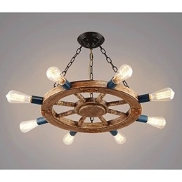 Lustre nostálgico de resina de ferro