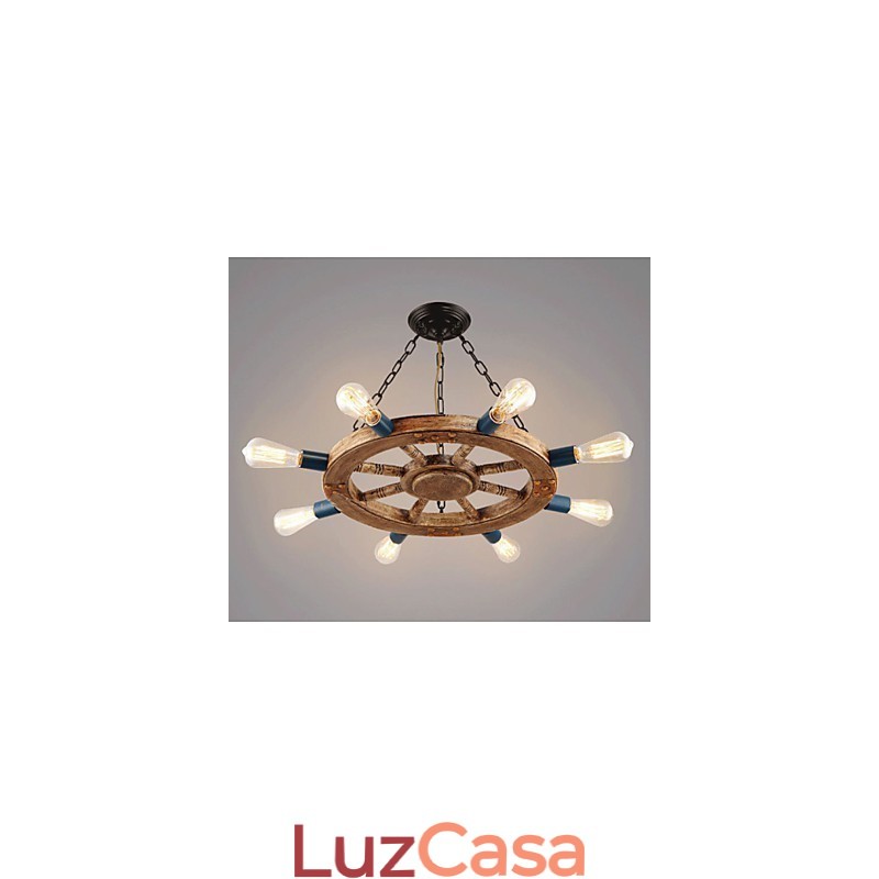Lustre nostálgico de resina de ferro