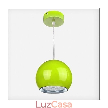 Luminária pendente de metal com pintura de globo contemporânea moderna Luminária pendente de metal com pintura de globo contemporânea moderna