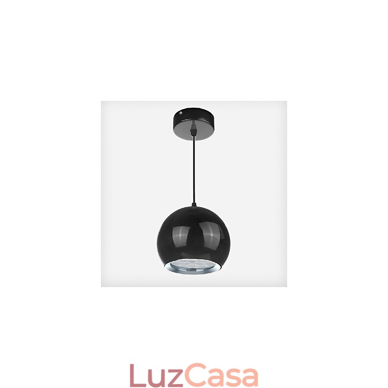 Luminária pendente de metal com pintura de globo contemporânea moderna