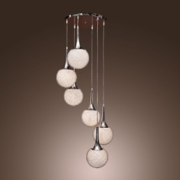 Globo moderno contemporâneo metal galvanizado montagem embutida