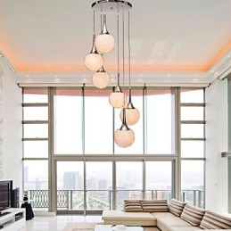 Globo moderno contemporâneo metal galvanizado montagem embutida