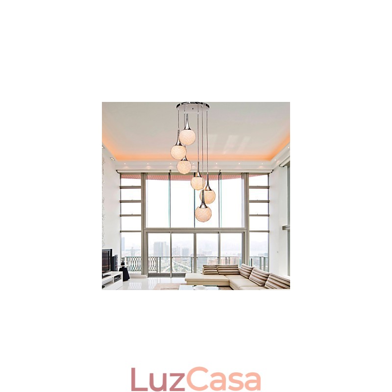 Globo moderno contemporâneo metal galvanizado montagem embutida