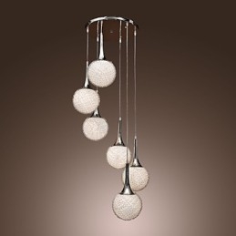 Globo moderno contemporâneo metal galvanizado montagem embutida