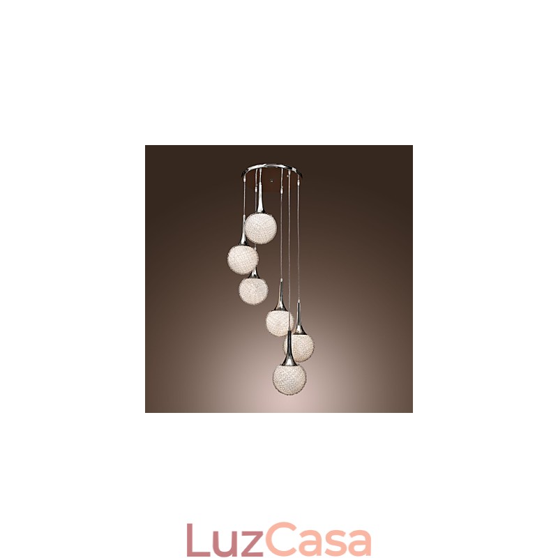 Globo moderno contemporâneo metal galvanizado montagem embutida