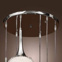 Globo moderno contemporâneo metal galvanizado montagem embutida