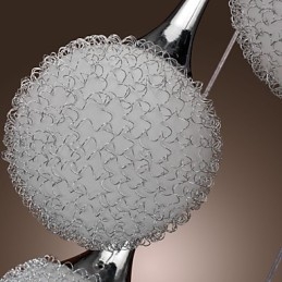 Globo moderno contemporâneo metal galvanizado montagem embutida