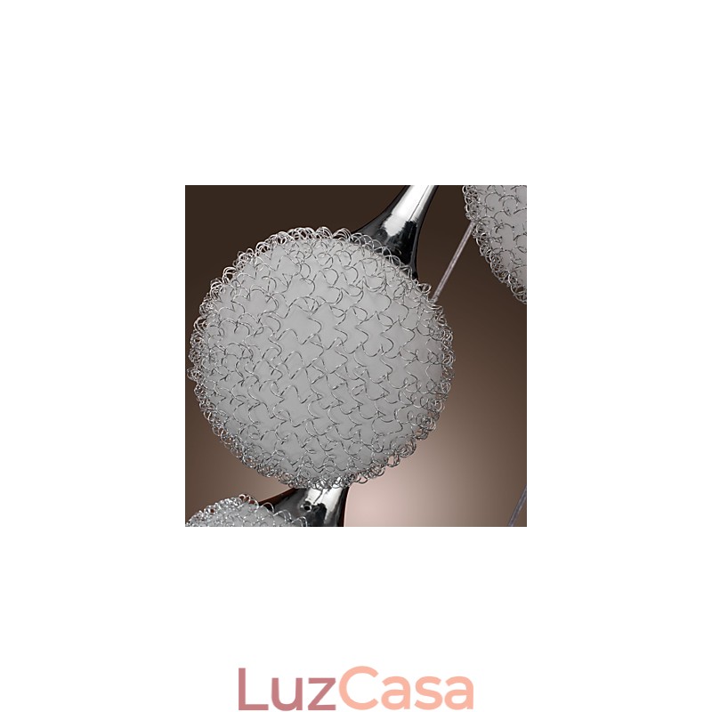 Globo moderno contemporâneo metal galvanizado montagem embutida