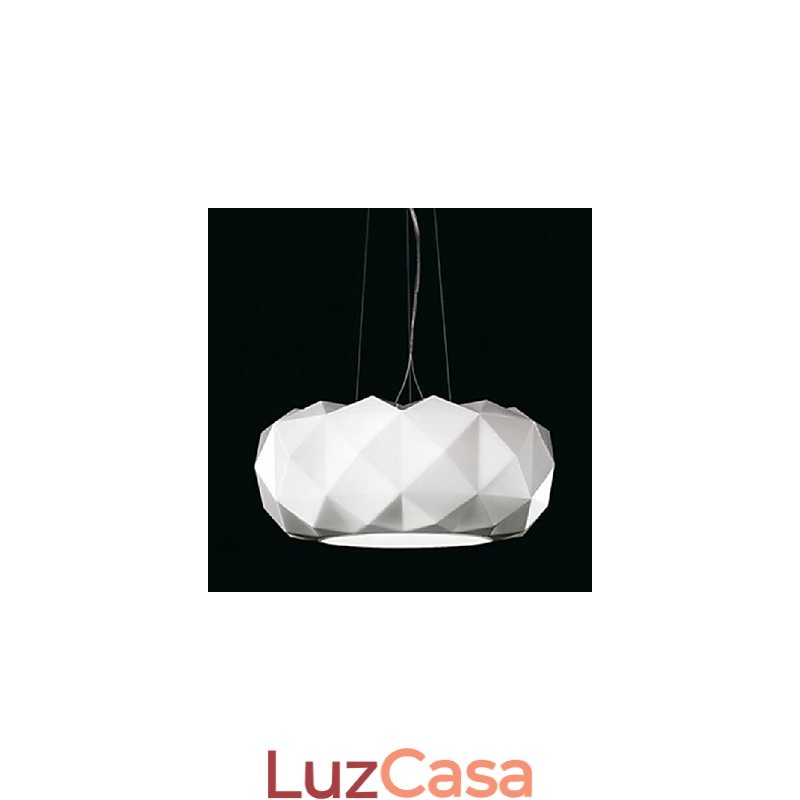 Luminária pendente moderna contemporânea de metal galvanizado