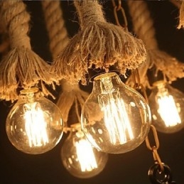 Luminária pendente de plástico com pintura vintage