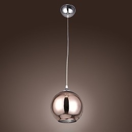 60 Moderno Contemporâneo Globo Metal Galvanizado Pendente Luz