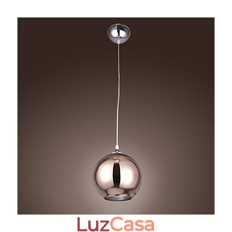60 Moderno Contemporâneo Globo Metal Galvanizado Pendente Luz