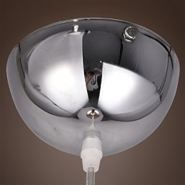 60 Moderno Contemporâneo Globo Metal Galvanizado Pendente Luz