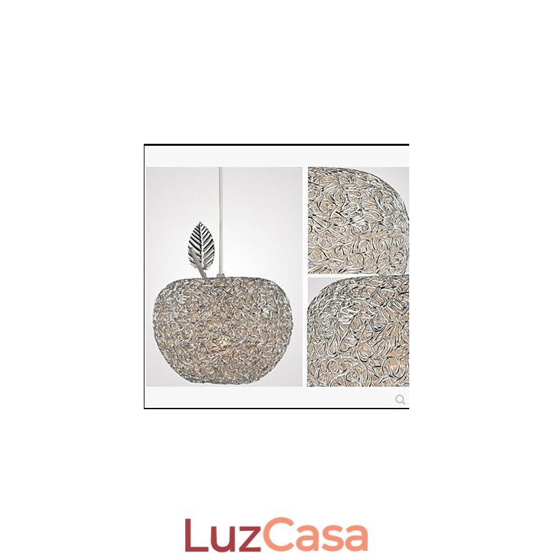 Lustre de alumínio trançado com sete lâmpadas de cabeça Apple