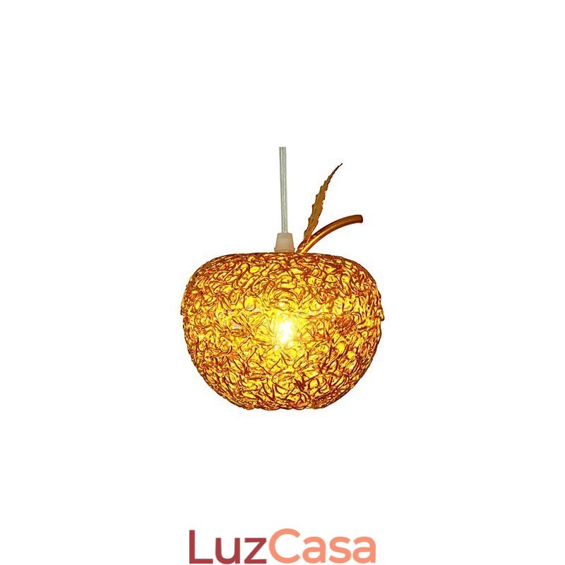 Lustre de alumínio trançado com sete lâmpadas de cabeça Apple