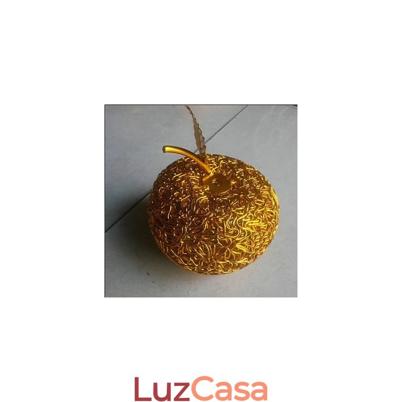 Lustre de alumínio trançado com sete lâmpadas de cabeça Apple