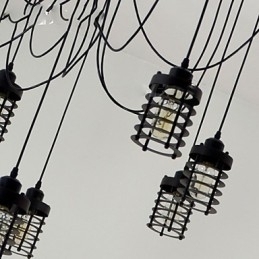 Vintage Edison Múltiplo Ajustável DIY Lâmpada de Teto Luz Pingente Iluminação Lustre Moderno Chique Industrial Jantar