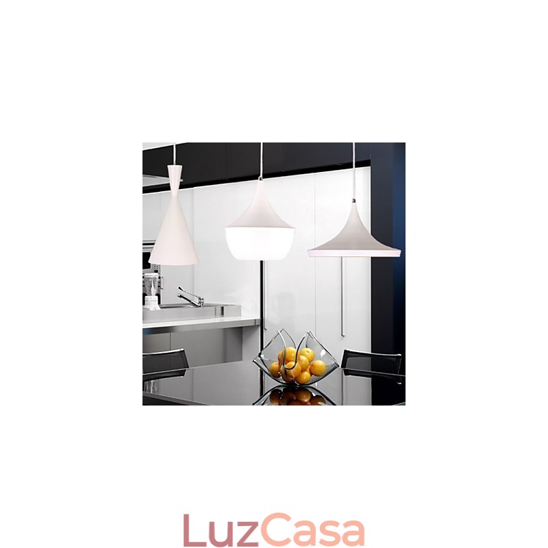 Mini Estilo Pintura Metal Pendente Luz