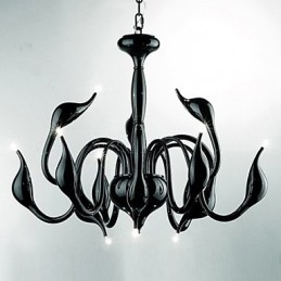 Lustre de metal galvanizado estilo vela contemporâneo moderno