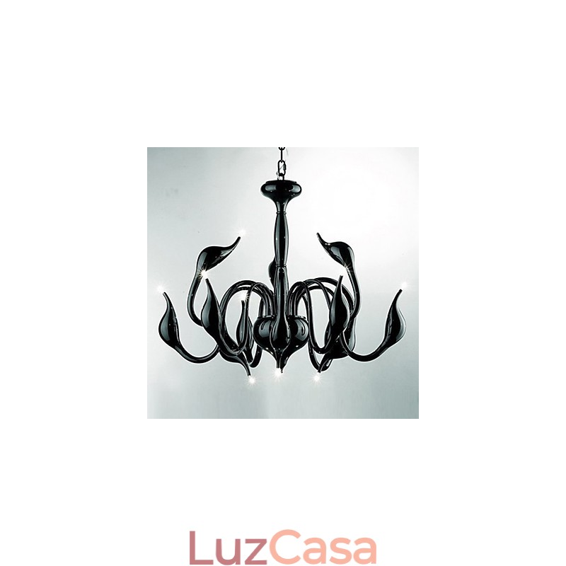 Lustre de metal galvanizado estilo vela contemporâneo moderno