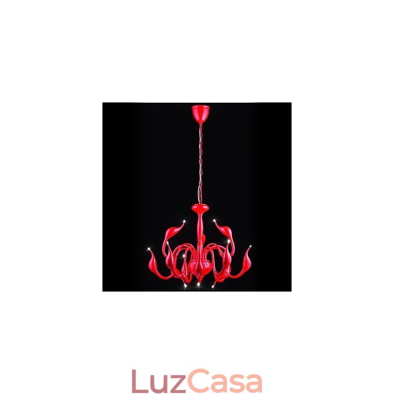 Lustre de metal galvanizado estilo vela contemporâneo moderno