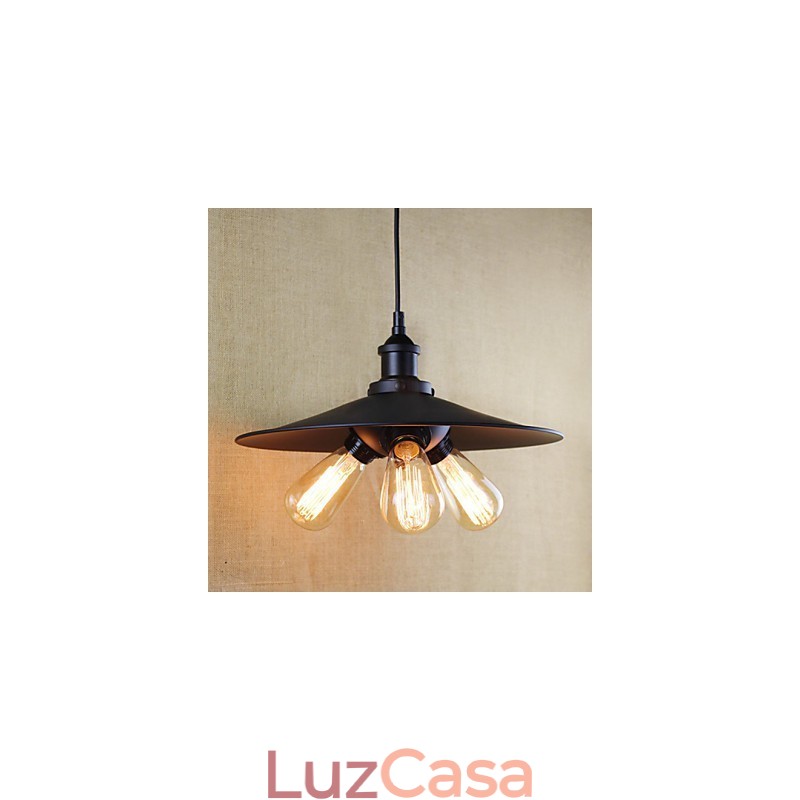 Luzes Pendentes Tradicionais Clássico Vintage Retro Country Garagem Metal